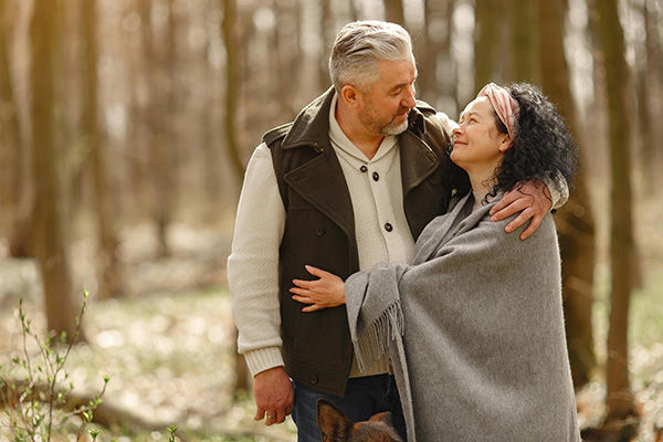 Sexual compatibility happy older couple