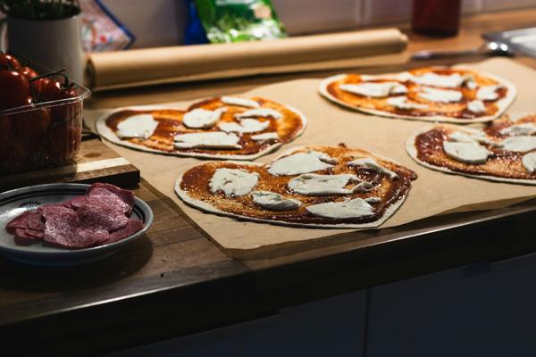 heart shaped pizzas